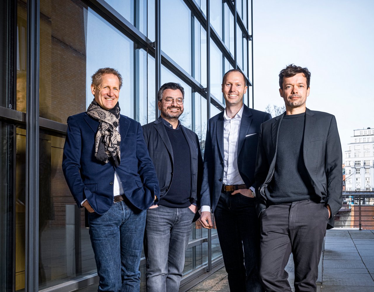 left to right: Uwe Bokelmann, Benedikt Göttert, Stephan Hiller, Frank Meinke