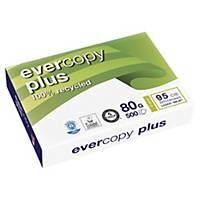 Evercopy Plus gerecycleerd papier A4 80g - 1 doos = 5 pakken van 500 vellen