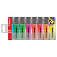 Stabilo Boss Assorted Colour Highlighters - Wallet Of 8