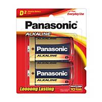 PANASONIC LR20T/2B ALKALINE MAX BATTERIES PACK OF 2