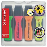 STABILO 73/4 EXECUTIVE HIGHLIGHTER ASSORTED - BOX OF 4