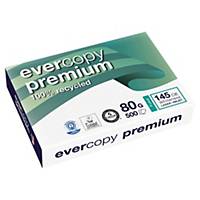 Evercopy Premium papier recyclé A4 80g - 1 boîte = 5 ramettes de 500 feuilles
