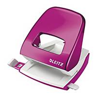 LEITZ WOW 5008 2-HOLE PAPER PUNCH PINK - UP TO 30 SHEETS