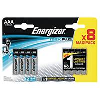 Energizer Alkaline Max Plus AAA Batteries - 8 Pack