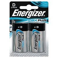 Energizer Alkaline Max Plus D Batteries - 2 Pack