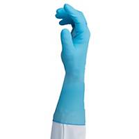 Nitrile Dispo Glove W/Sleeve  M L/ Blu